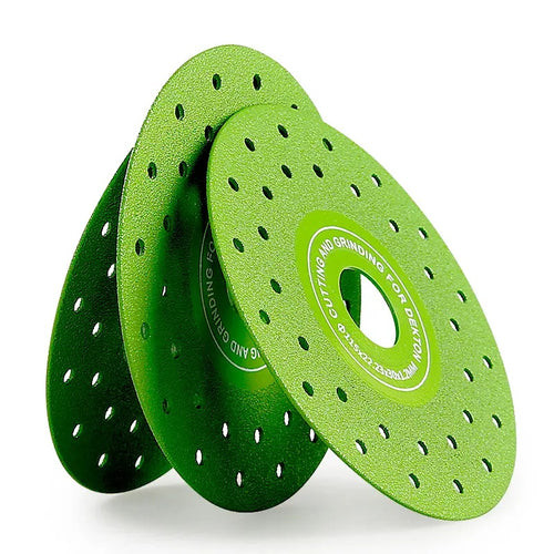 3-Pack 115mm Diamond Cutting & Grinding Disc - Porous Heat-Dissipation Design | Professional Grade Saw Blades for Porcelain, Tile & Marble Chamfering