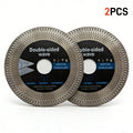 Novogear360™ Ultra-Thin Mesh Turbo Diamond Blade (2-Pack) | Professional 4.5" Disc for Rock Slabs, Porcelain & Marble | Zero-Chip Cutting & Grinding