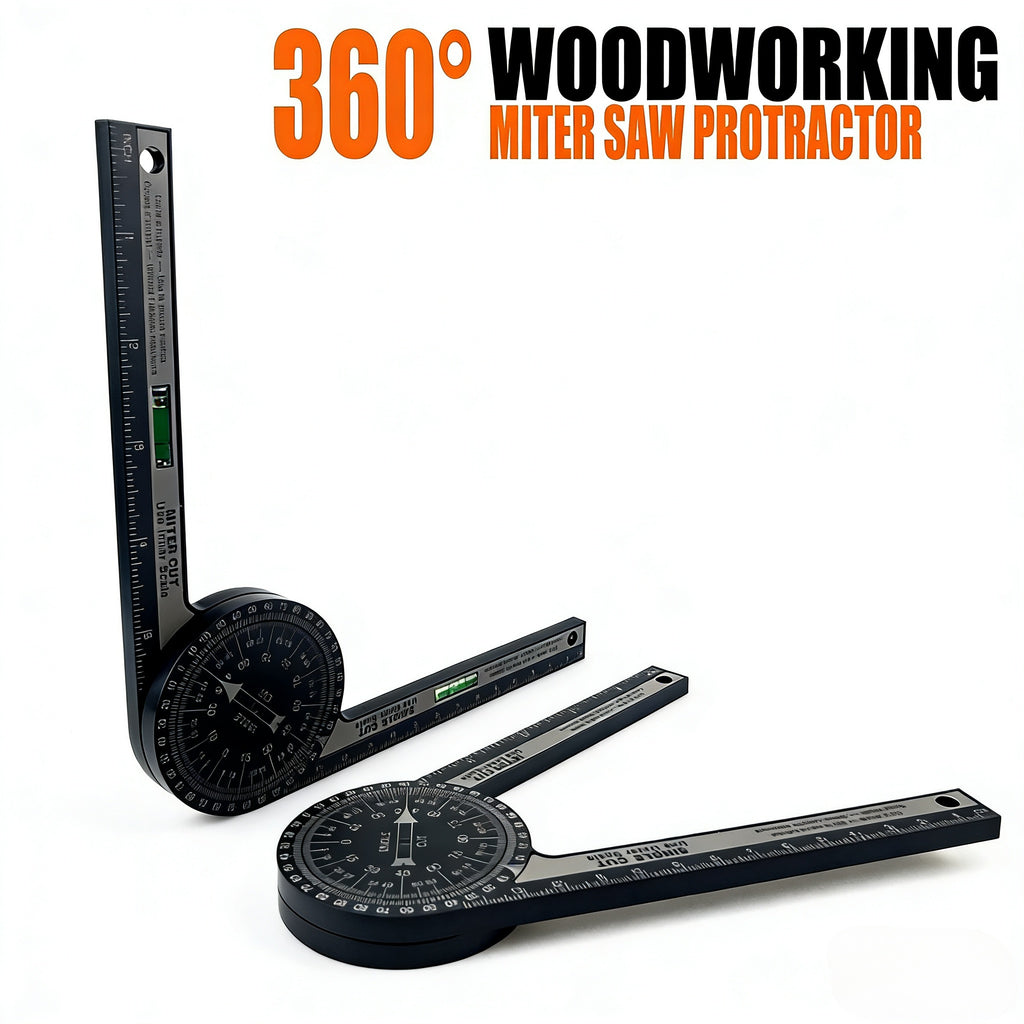 360° Aluminum Angle Finder with Spirit Level -Woodworking Cutting