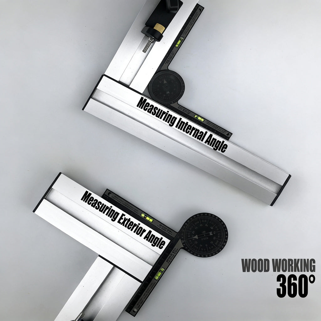360° Aluminum Angle Finder with Spirit Level -Woodworking Cutting