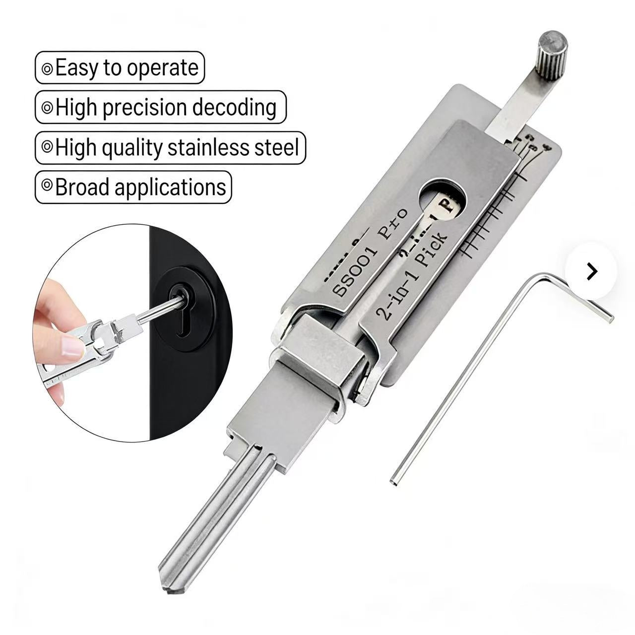 ss001 pro 2 in 1 Pliers Wrench Gasket Hook ScrewExtractor -Versatile Tool for Various Tasks CompactDesignldeal for On-the-Go Repairs