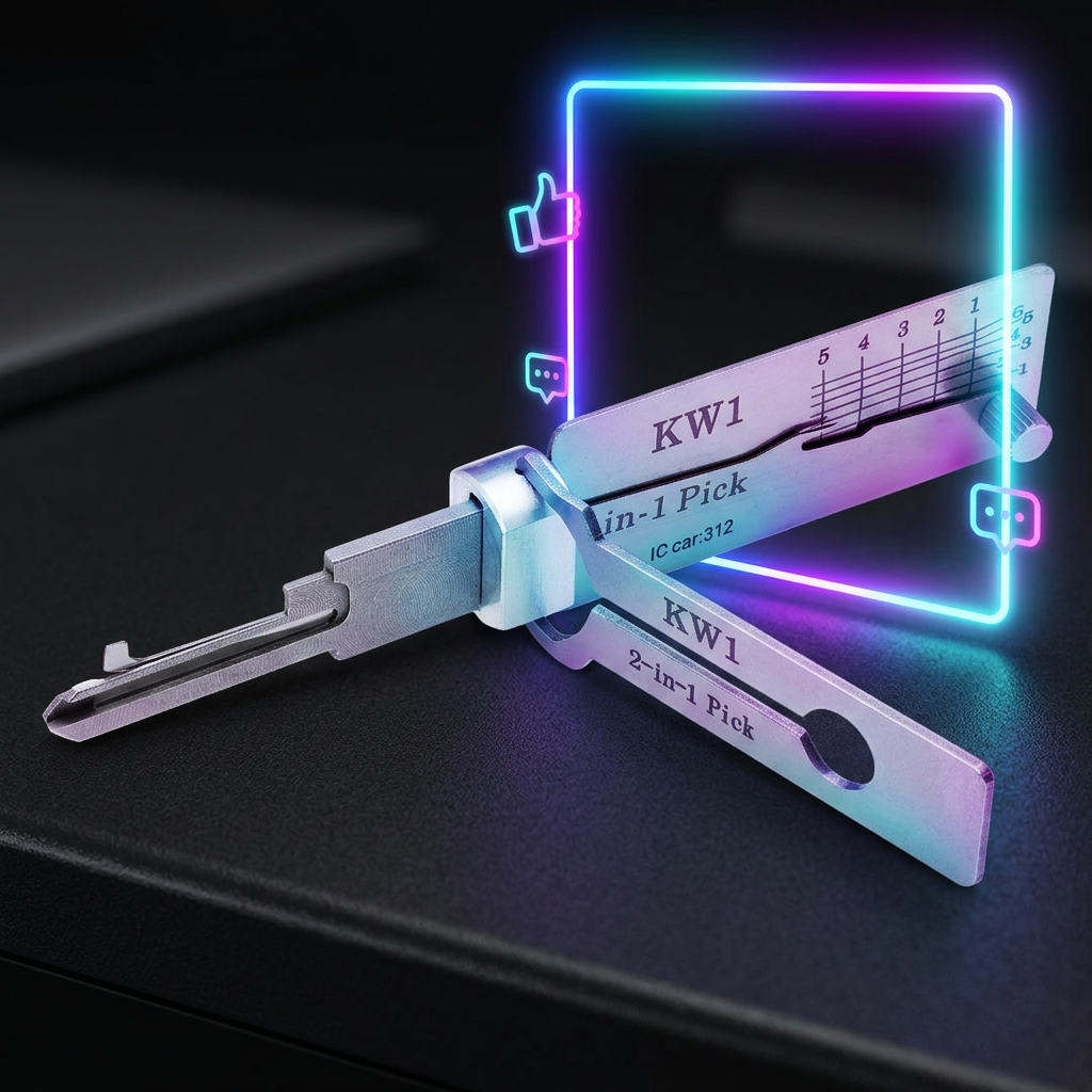 KW1Portable Dual-Function Manual Measurement Tool, High Precision Repair Tool with Ruler, Compact Design for Easy Use, Hardware