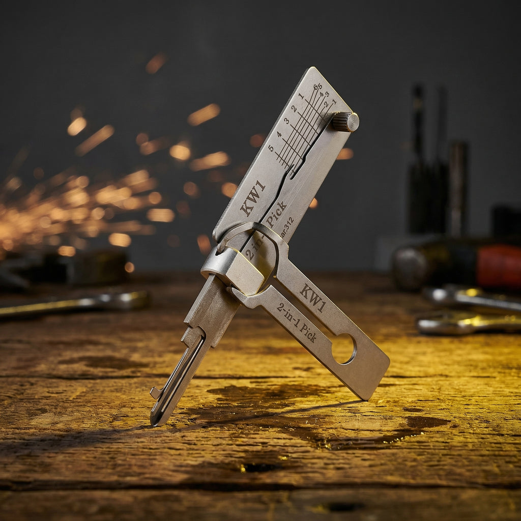 KW1Portable Dual-Function Manual Measurement Tool, High Precision Repair Tool with Ruler, Compact Design for Easy Use, Hardware