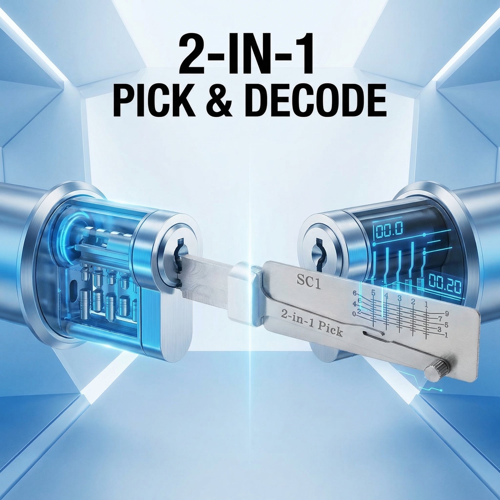 SC1 Portable Dual-Function Manual Measurement Tool, High Precision Repair Tool with Ruler, Compact Design for Easy Use, Hardware