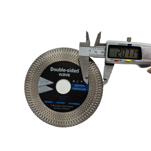 Novogear360™ Ultra-Thin Mesh Turbo Diamond Blade (2-Pack) | Professional 4.5" Disc for Rock Slabs, Porcelain & Marble | Zero-Chip Cutting & Grinding